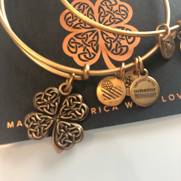 Alex and Ani four leaf clover bracelet, NWT - Picture 2 of 4